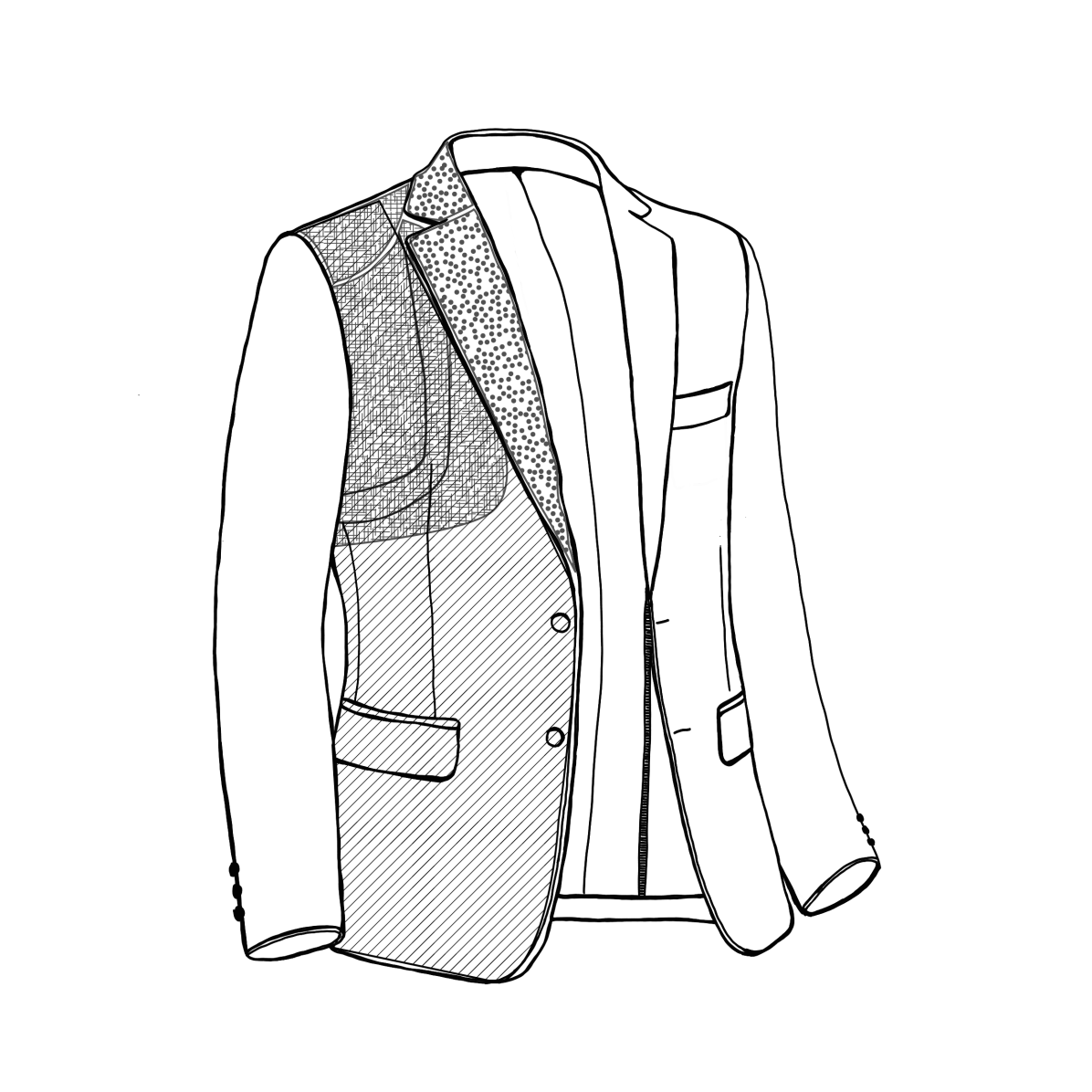 Tisséless Charcoal transparent non woven fusible interfacing 42 g/m²