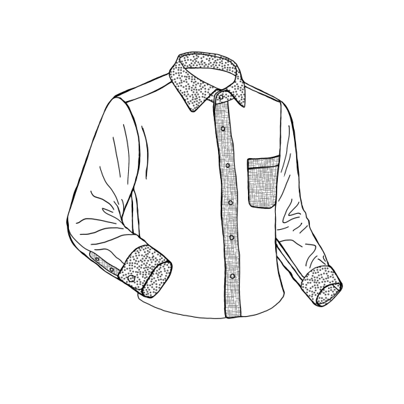 DHJ White Fusible opaque shirt interfacing 235 g/m² - 5