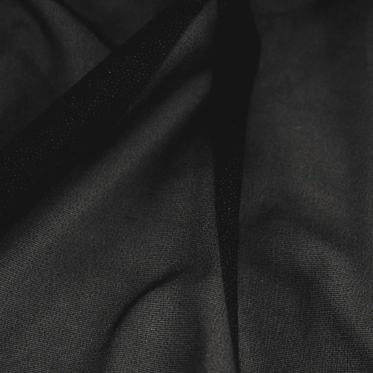 Lainière Paris Black fusible transparent knitted interfacing 30 g/m²